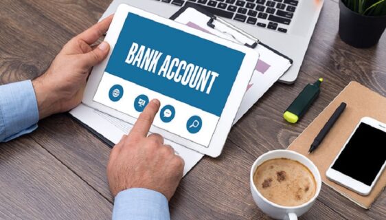 open bank account.